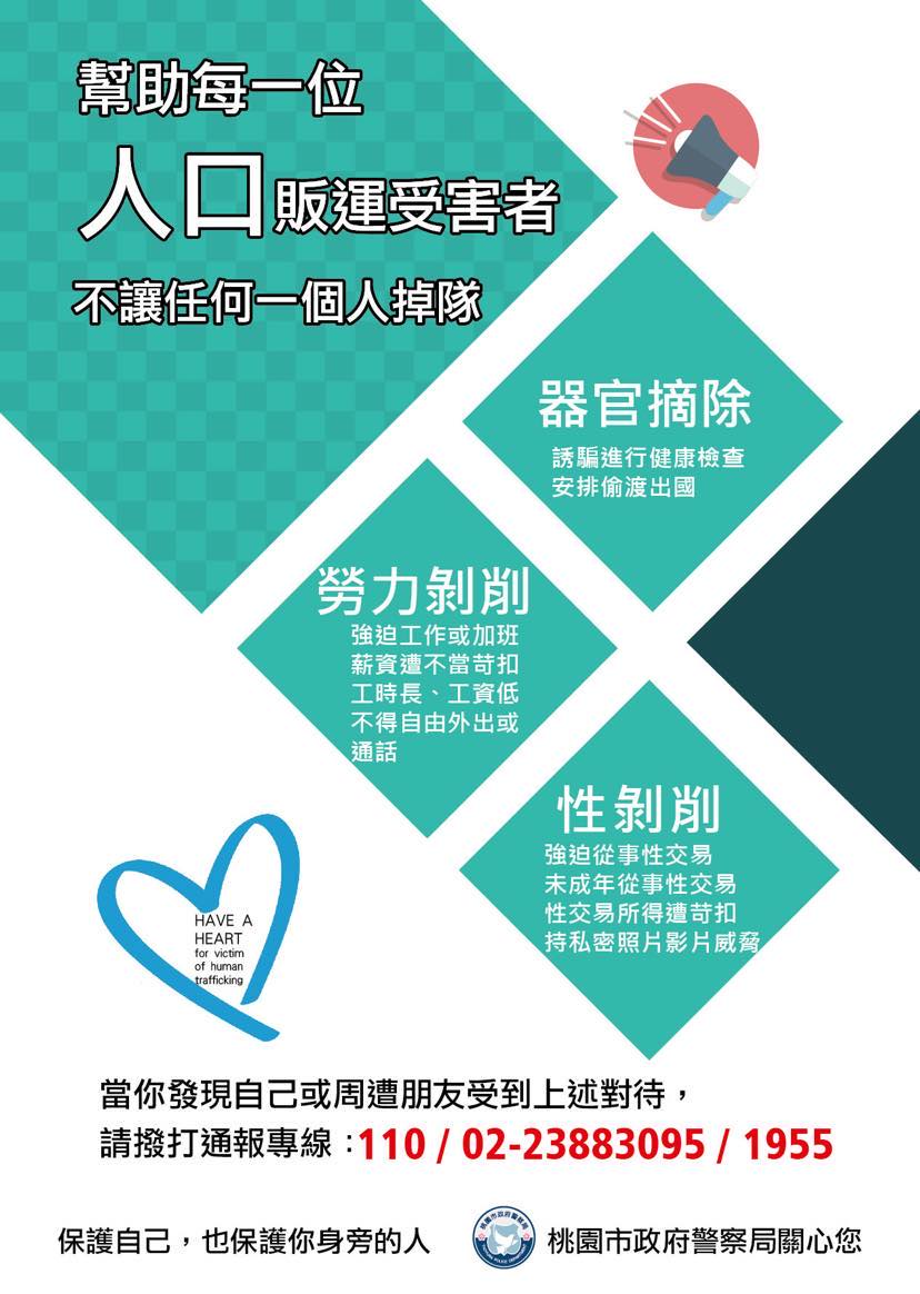 防制人口販運-直式宣導海報